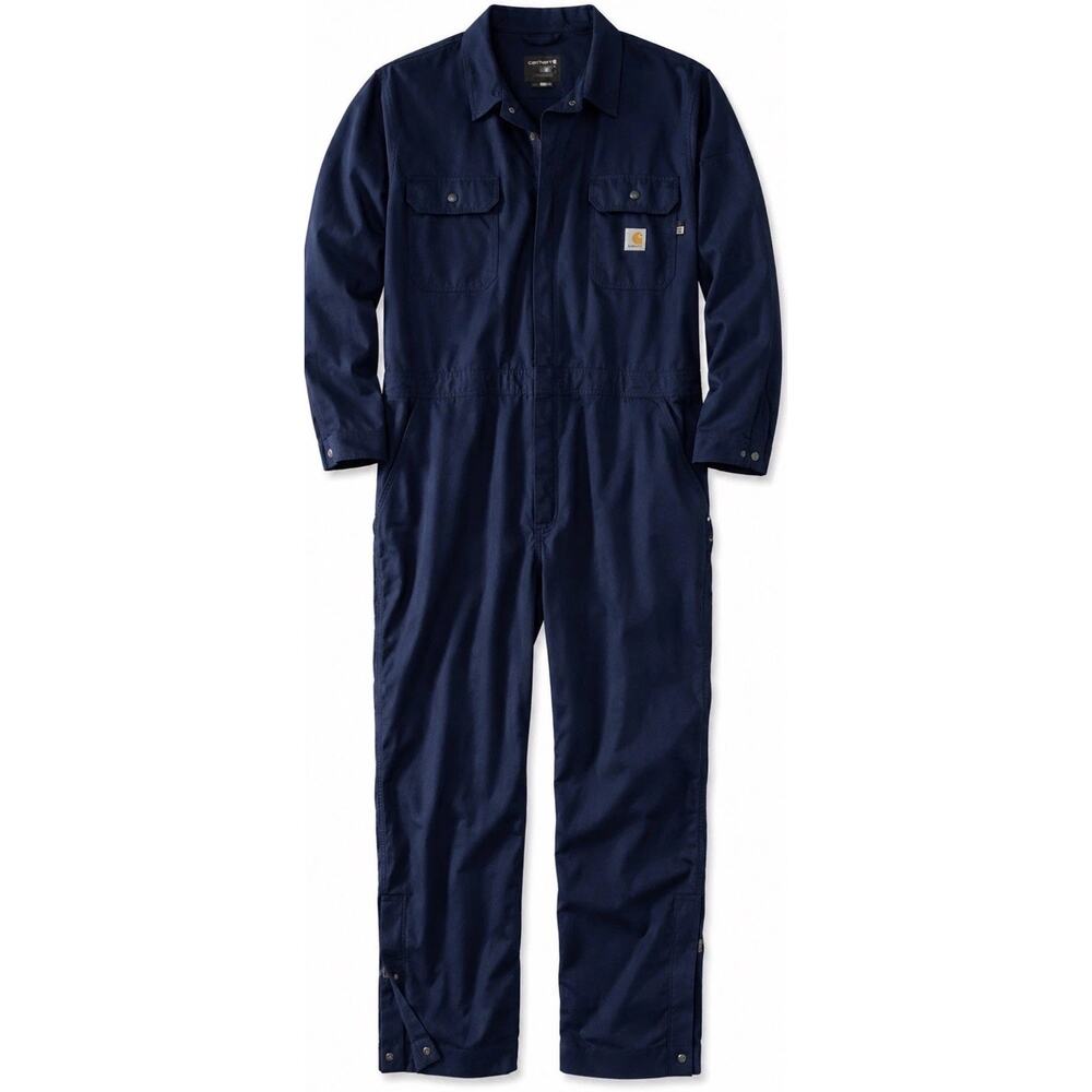 Carhartt FR Coveralls Mens 3XL CAT 2 NFPA 2112 Flame Resistant Navy Workwear